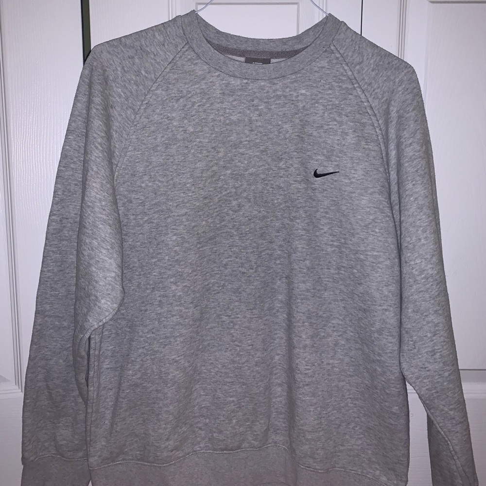 Men’s Gray Nike Crewneck Sweater (L)